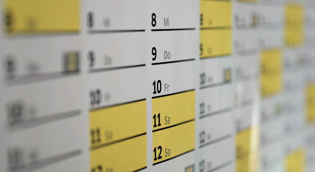 Image of a wall calendar